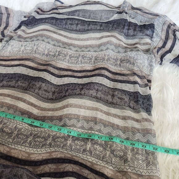 Anthropologie Sam + Lavi Dress sz Small Sheer Sheath Long Slevs Lightweight Boho - Picture 12 of 14